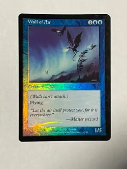 MTG Wall of Air, Foil, 7th Edition, Uncommon, Magic The Gathering - Image 1