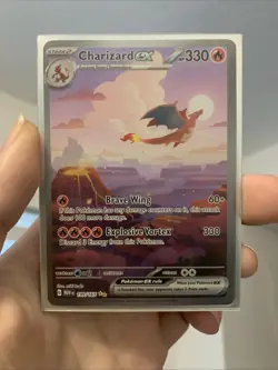 Pokemon TCG Charizard EX 199/165 Scarlet & Violet 151 Special Illustration Rare - Image 1
