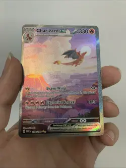 Pokemon TCG Charizard EX 199/165 Scarlet & Violet 151 Special Illustration Rare - Image 2