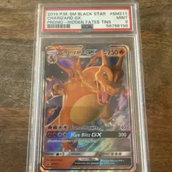 Pokemon TCG Charizard GX SM211 Black Star Promo 2019 Hidden Fates MINT 9 PSA - Image 1