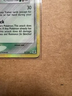 Crobat 2/113 Ex Delta Species Reverse Holo Stamped Pokemon TCG LP - Image 5