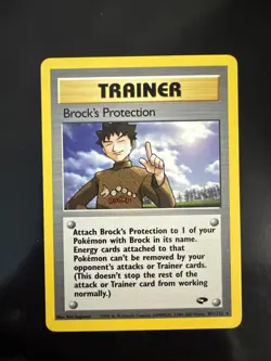 Pokemon Gym Challenge Trainer Brock’s Protection 101/132 NM - Image 1
