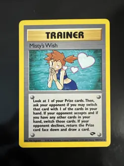 Pokemon TCG Misty's Wish Trainer Gym Challenge 108/132 LP/NM - Image 1