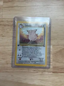 Pokemon TCG Clefable 1/64 Jungle Holo Rare 1st Edition - Image 1