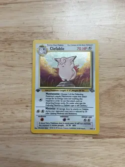 Pokemon TCG Clefable 1/64 Jungle Holo Rare 1st Edition - Image 2