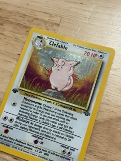 Pokemon TCG Clefable 1/64 Jungle Holo Rare 1st Edition - Image 3