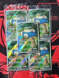 BULK SEALED 5x Pokemon Snorlax SVP 51 Scarlet & Violet 151 Holo Promo NM - Image 1
