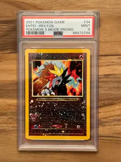 Pokemon Black Star Entei Promo PSA 9 #34 #68473744 - Image 1