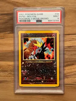Pokemon Black Star Entei Promo PSA 9 #34 #68473744 - Image 3