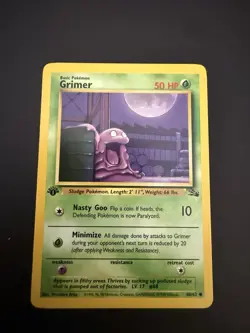 Pokemon TCG Grimer Fossil 48/62 1st Edition Near Mint! - Image 1