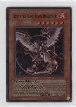 SR - Horus the Black Flame Dragon LV6 1st Ed. YuGiOh Soul of Duelist #SOD-EN007 - Image 1