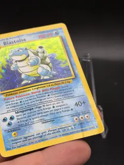 Pokemon TCG Blastoise 2/102 Base Set Holo Rare Italian 1999 Card DMG EU3 - Image 2