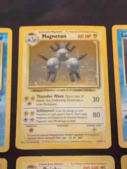 Vintage Holo Rare Pokemon Cards WOTC 1999 Base Set, Fossil, Jungle MP/HP Raichu - Image 3