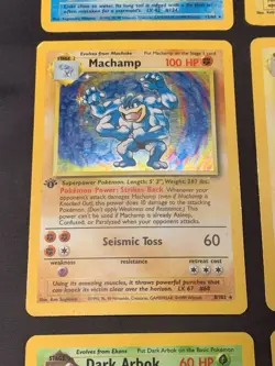 Vintage Holo Rare Pokemon Cards WOTC 1999 Base Set, Fossil, Jungle MP/HP Raichu - Image 5