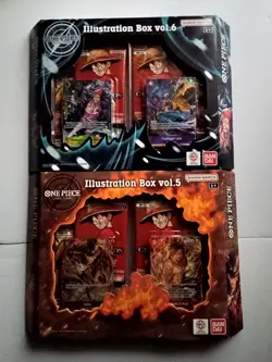 One Piece Card Game Illustration Box Vol. 5 & Vol. 6 New Sealed - Image 1
