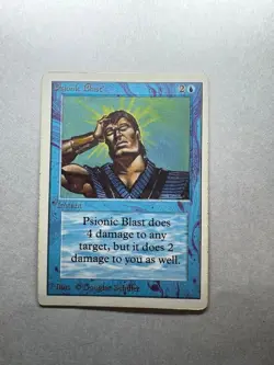Psionic Blast - MTG - Unlimited - Moderate Play - Very Nice Vintage Card #2 - Image 1