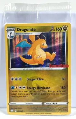 2022 Sealed Silver Tempest Dragonite GameStop Holo Card Promo 131/195 Pokemon - Image 1
