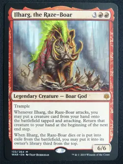 Ilharg the Raze-Boar - WAR - Mtg Card #1ZS - Image 1