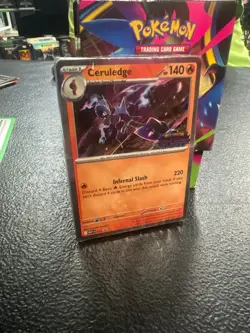 Phantasmal Flames Ceruledge BUILD & BATTLE STAMPED PROMO CARD #014 - Image 1