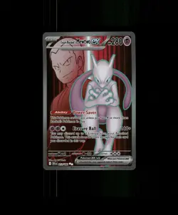 FAN-ART READ DESCRIPTION BELOW HOLO MEWTWO Card MEWTWO Pokemon Card p2 - Image 1