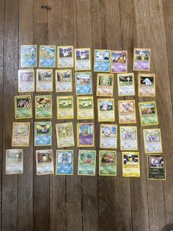 Pokemon TCG Base Set Card Lot 1995 series 1 cards - Image 1
