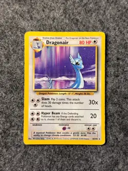 Pokemon Card Dragonair Base Set stage 1 Rare 18/102 - Image 1