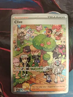 Pokemon Card - Clive 236/091 SIR - Scarlet & Violet : Paldean Fates - NM {717} - Image 2