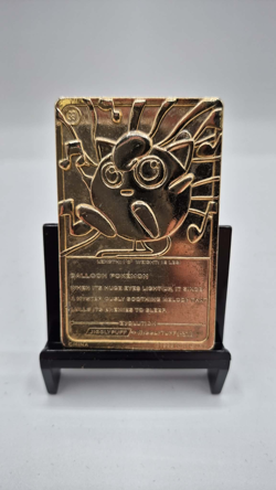 Jigglypuff – 23K Gold-Plated Trading Card | Burger King Pokemon Promo (1999) - Image 2