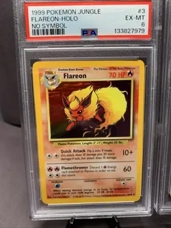 Pokemon TCG Jungle Flareon & Jolteon Holo Rare Graded PSA 6 Sequential No Symbol - Image 2