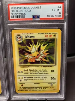 Pokemon TCG Jungle Flareon & Jolteon Holo Rare Graded PSA 6 Sequential No Symbol - Image 3