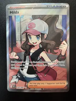 Pokemon - Hilda - 164/086 - SV White Flare - Full Art Trainer - Image 1