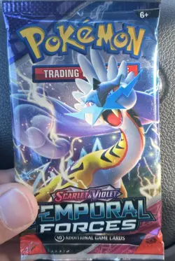Pokemon TCG: Scarlet and Violet Temporal Forces x1 Booster Pack Sealed - Image 1