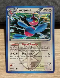 Porygon-Z 74/101 - Plasma Blast Holo Rare - Pokemon TCG (NM) - Image 1