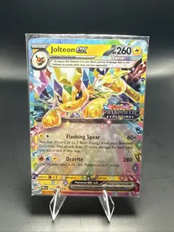 Pokemon Prismatic Evolutions Jolteon ex 030/131 Surprise Box Stamped Sealed - Image 2