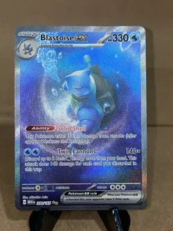 Pokemon TCG Scarlet & Violet 151 Blastoise ex Special Illustration Rare 200/165 - Image 1