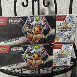 Lot of 2 - Pokemon Prismatic Evolutions Booster bundle + Surprise Box Sam’s Club - Image 1