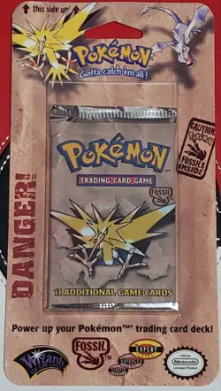 Pokemon Fossil Booster Pack Blister New Factory Sealed WOTC ( RARE ) - Image 2