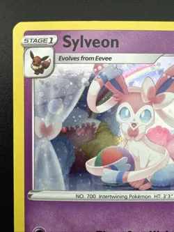 Sylveon SWSH211 SWSH Pokemon Sword & Shield Black Star Promo Cosmos Holo - Image 4
