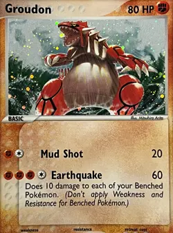 Pokemon 2004 EX Hidden Legends-Groudon 102/101 Secret Rare Holo -NM - Image 2