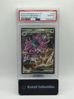 PSA 10 Rocket's Nidoking ex 126/098 sv10 Glory of Team Rocket Japanese Pokemon - Image 1