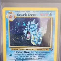 Pokemon Giovanni's Gyarados 90 HP Holo Rare Stage 1 Gym Challenge 7/132 - Image 1