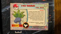 Pokemon Topps - #43 Oddish Blue Label - Image 2