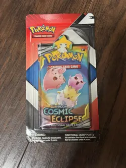 Pokemon TCG Cosmic Eclipse & Chilling Reign 2 Pack Blister w/ Jirachi Pin Sealed - Image 1