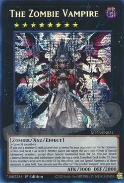 Yugioh - The Zombie Vampire - 1st Edition Prismatic Secret Rare NM - Free Holo - Image 1