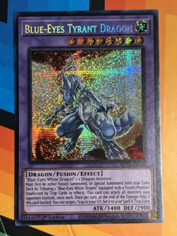BLUE-EYES TYRANT DRAGON 1ST EDITION PRISMATIC RARE MP23-EN019 YUGIOH! NM - Image 1