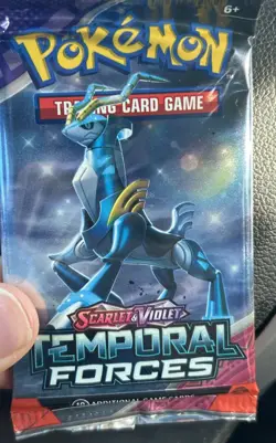 Pokemon TCG Scarlet & Violet: Temporal Forces Booster Pack – Sealed 10 Cards - Image 1