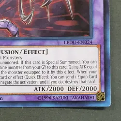 Yugioh TCG Card - 1x Cyberdarkness Dragon - LEDU-EN024 - Super Rare - NM - 1st - Image 5