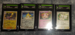 4 Graded Pokemon Cards Degree 9 grade level 9 for each card - Image 1