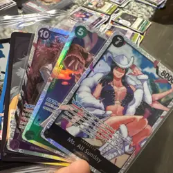 One Piece tcg Card Game 100 Cards Collection Mixed Lot w/ 10 FOILS Included - Image 2
