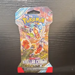 Pokemon Scarlet & Violet Stellar Crown Booster Pack 10 Cards English Random Art - Image 1